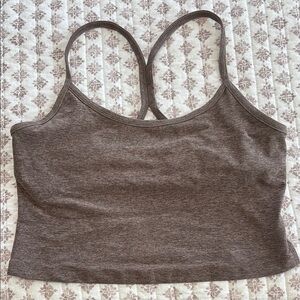 Beyond Yoga Brown Strappy Crop Top